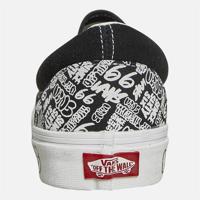 Vans Classic Slip-On Graffiti Trainers Black/White