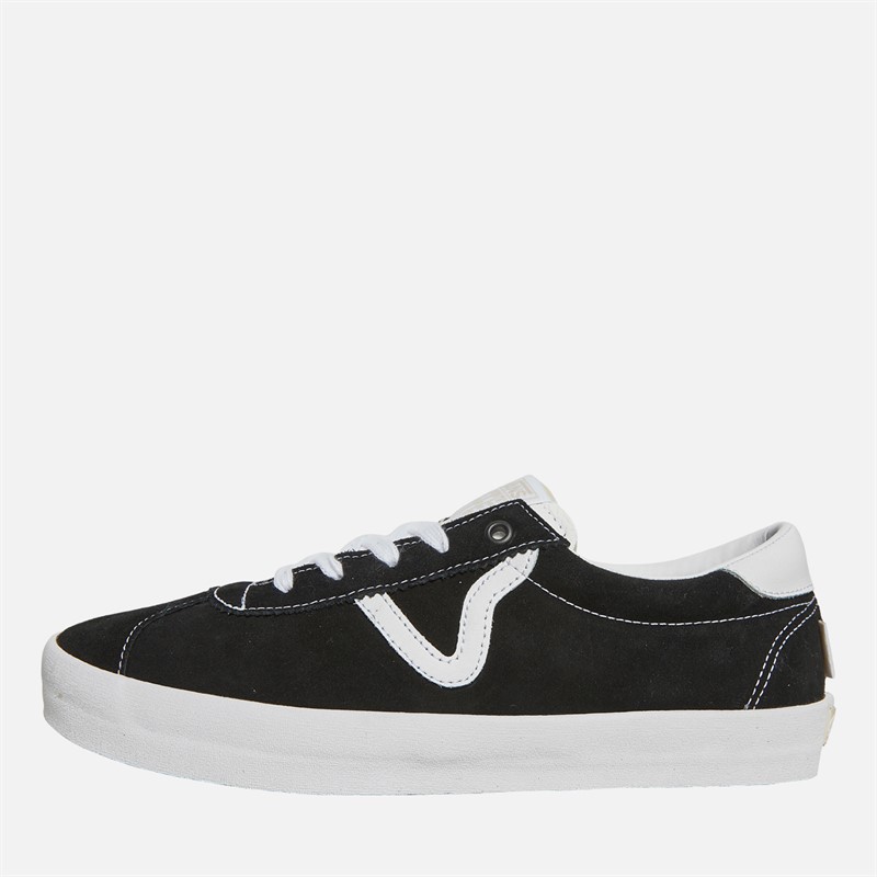 Vans Unisex Skate Sport Low Trainers Black/Black/White - Size 5.5