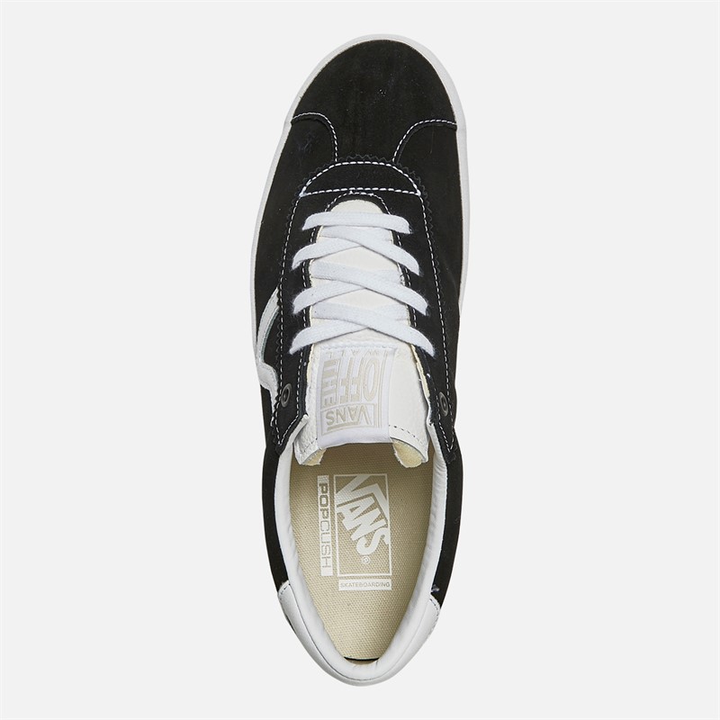 Vans Unisex Skate Sport Low Trainers Black/Black/White