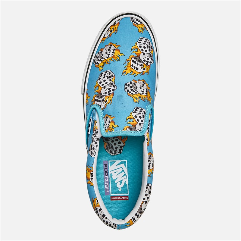 Vans Mens Skate Slip-On Trainers Synth Blue