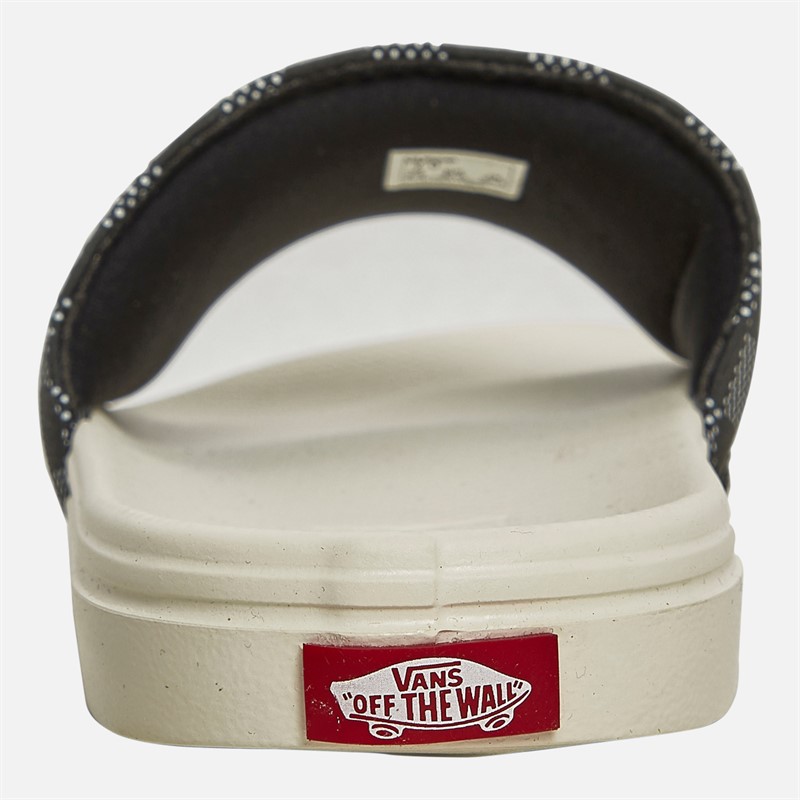 Vans Womens Range Checkerboard Sliders Black/Marshmallow