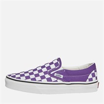Vans Womens Classic Slip-On Checkerboard Trainers Tillandsia Purple