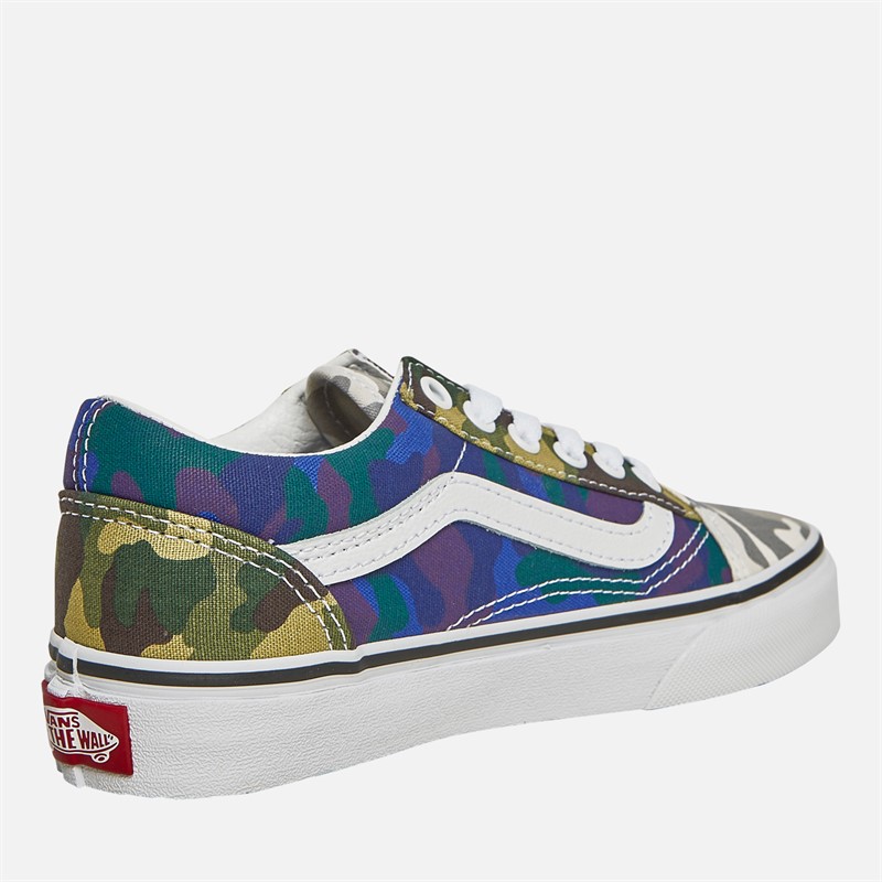 Vans Kids Old Skool Camo Trainers Multi