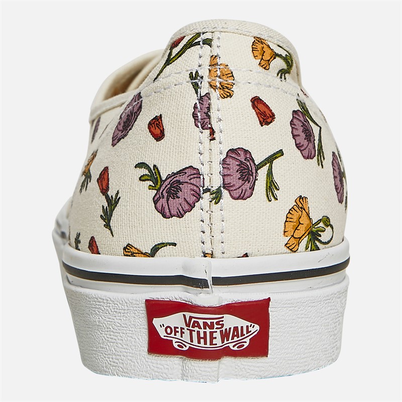 Vans Authentic Poppy Floral Trainers Cream