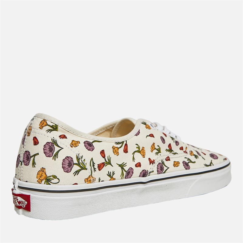 Vans Authentic Poppy Floral Trainers Cream