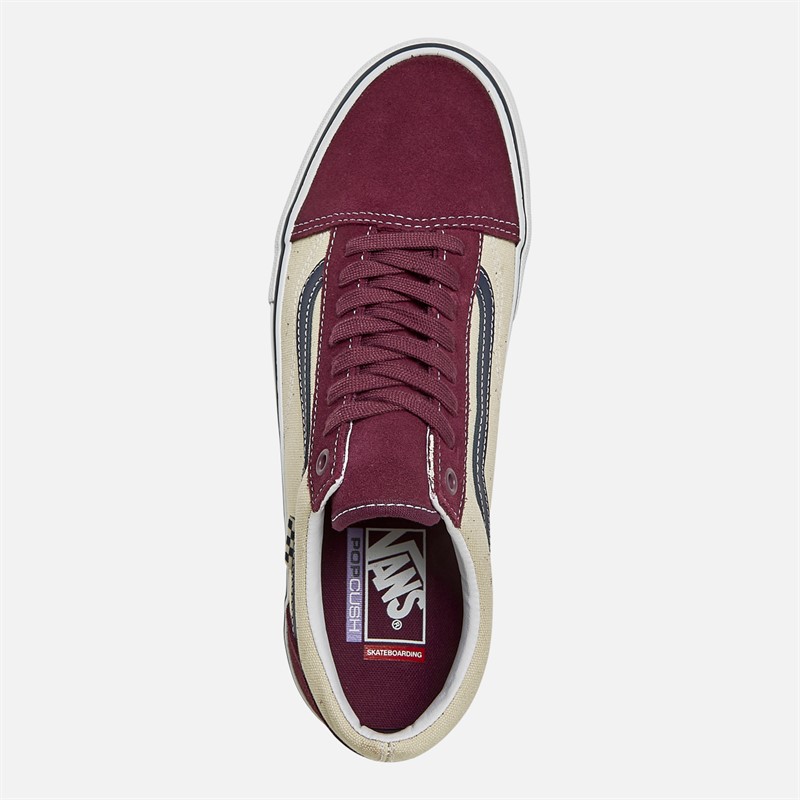 Vans Mens Skate Old Skool Trainers Mauve Wine