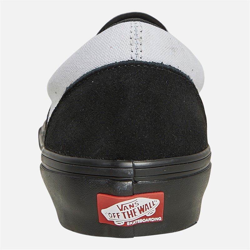 Vans Mens Skate Slip-On Trainers Black/Black/White