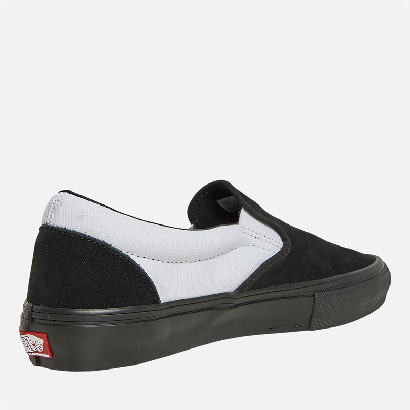 Vans Mens Skate Slip-On Trainers Black/Black/White