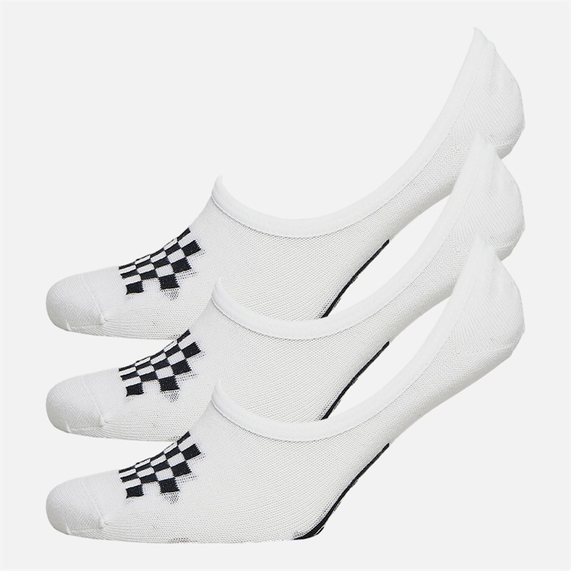 Vans Dame Klassisk Tre Pak Super Usynlige Sokker Hvid / Sort