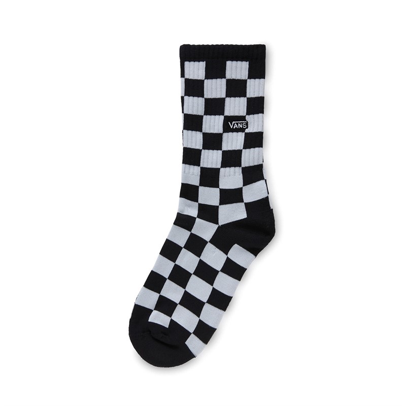 Vans Kids Classic Check Crew Socks Black/White