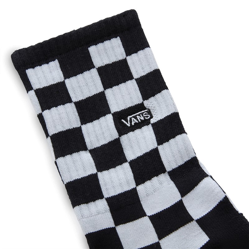 Vans Kids Classic Check Crew Socks Black/White