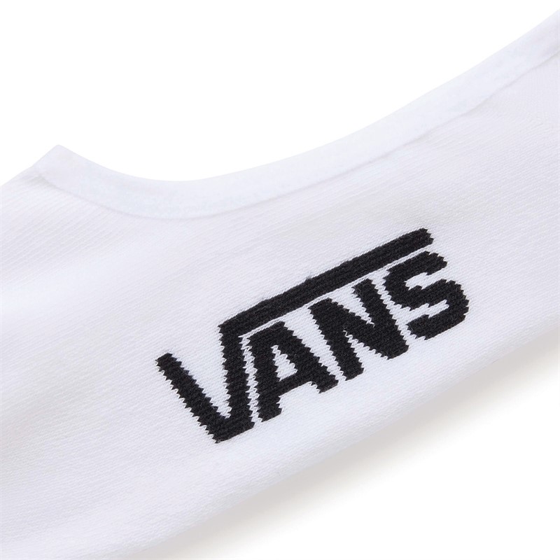 Vans Mens Classic Three Pack Super No Show Socks White
