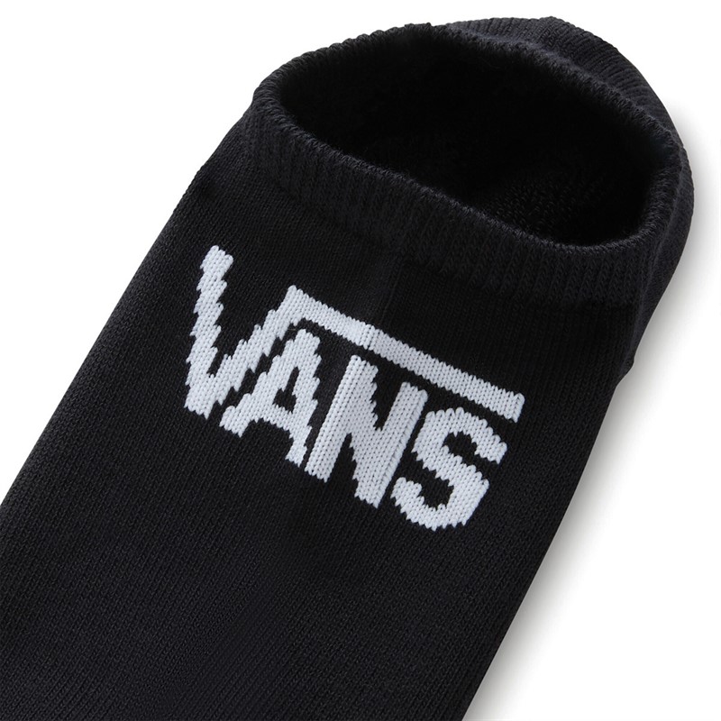 Vans Kids Classic Kick Three Pack No Show Socks Black