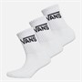 Vans Kids Classic Three Pack Crew Socks White