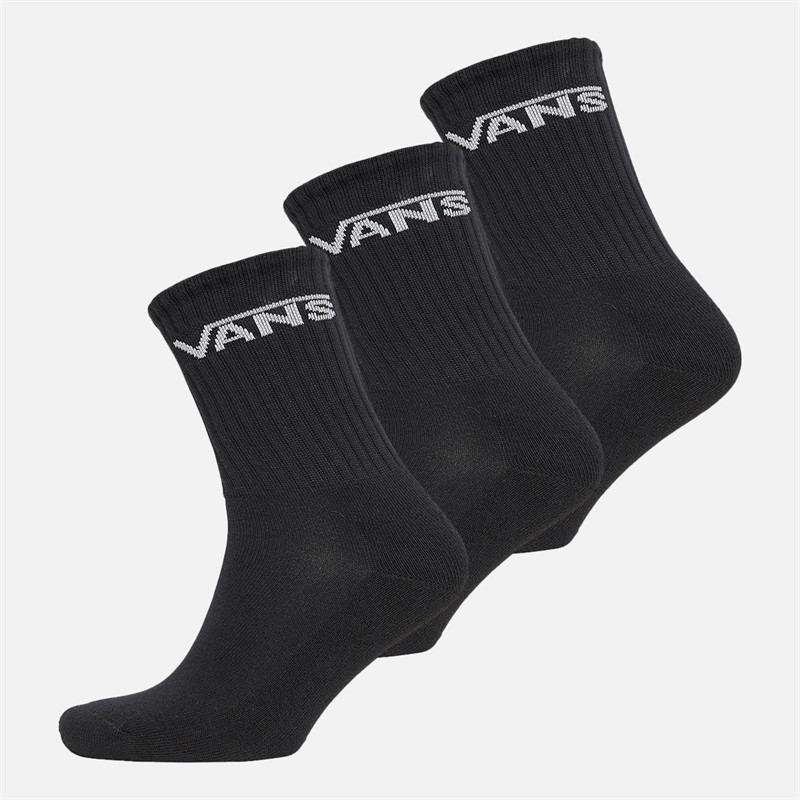 Vans Klassische Kinder Crew Socken 3er-Pack Schwarz