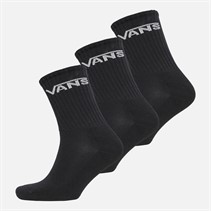 Vans Kids Classic Three Pack Crew Socks Black