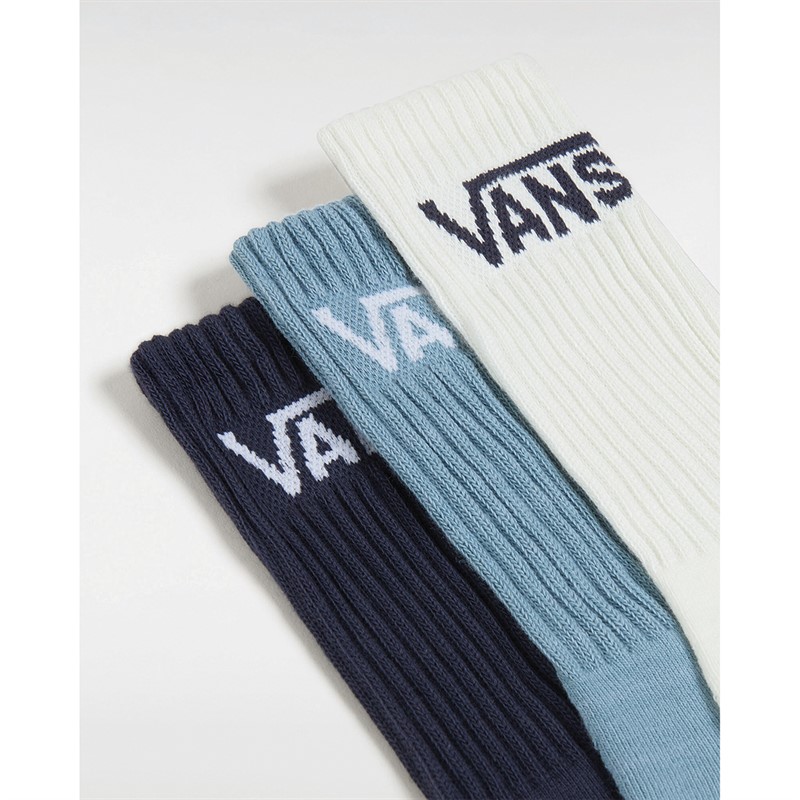 Vans Kids Classic Three Pack Crew Socks Parisian Night