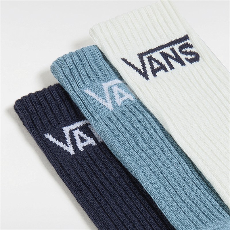 Vans Mens Classic Three Pack Crew Socks Parisian Night