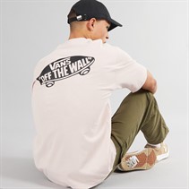 Vans Mens Style 76 II Loose Fit Graphic Back T-Shirt Sepia Rose