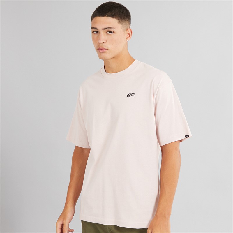 Vans Mens Style 76 II Loose Fit Graphic Back T-Shirt Sepia Rose