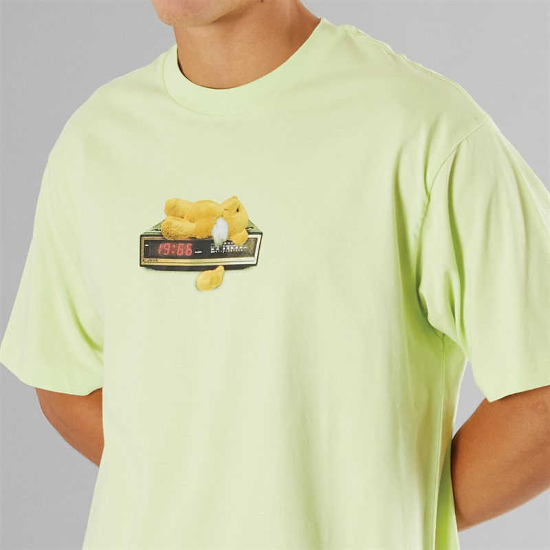 Vans Mens Times Up Graphic T-Shirt Shadow Lime