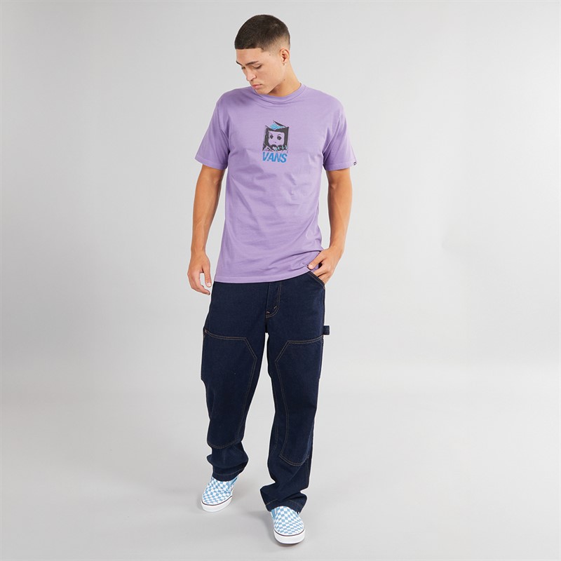 Vans Mens Dollface Graphic T-Shirt Purple Haze