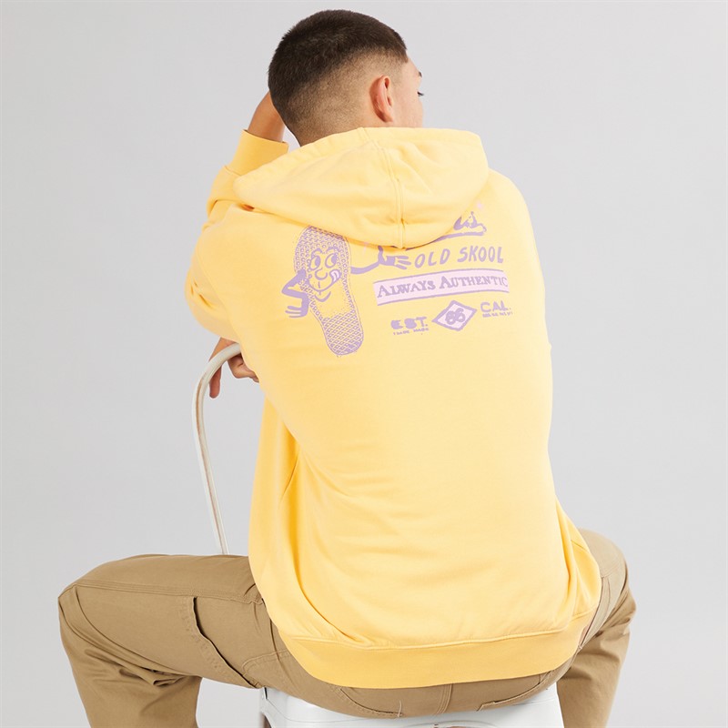 Vans Mens Waffle Stomp Loose Fit Hoodie Banana Cream - Size M
