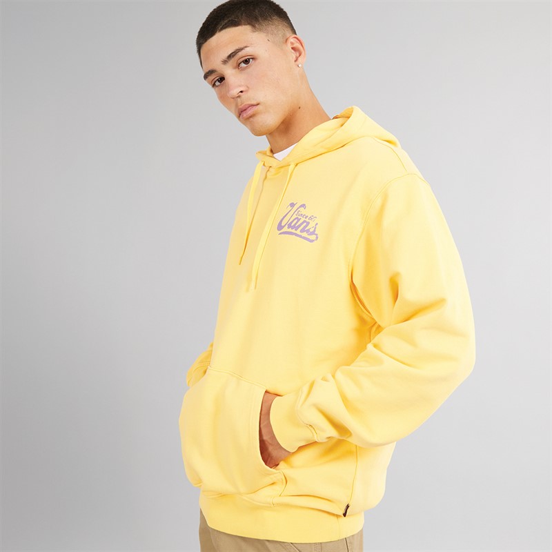 Vans Mens Waffle Stomp Loose Fit Hoodie Banana Cream