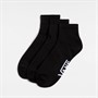Vans Mens Classic Three Pack Ankle Socks Black