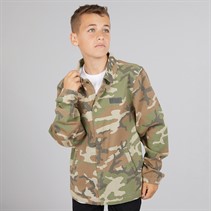 Vans Junior Boys Torrey Canvas Camo Coaches Jacket Vintage Camo