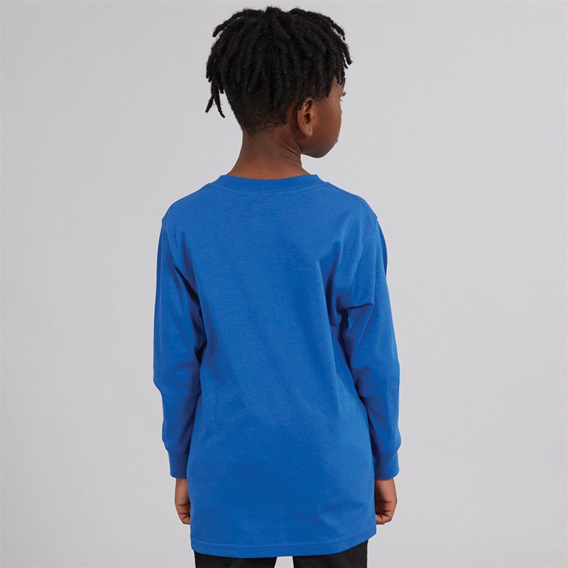 Vans Boys Free Shipping Graphic Long Sleeve Top True Blue
