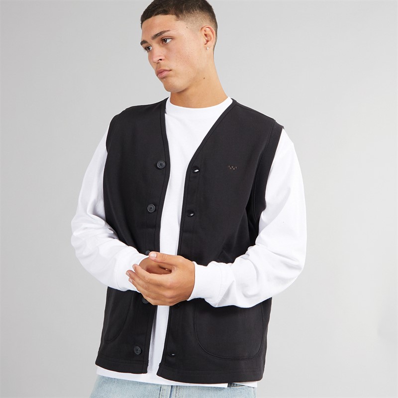 Vans Mens Skate Fleece Vest Black