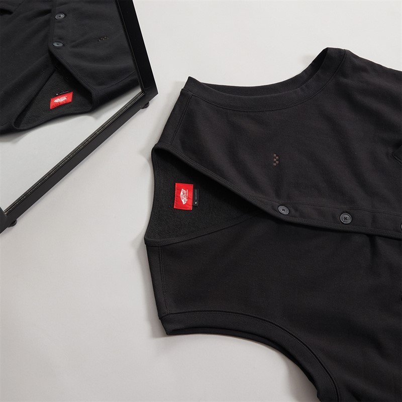 Vans Mens Skate Fleece Vest Black