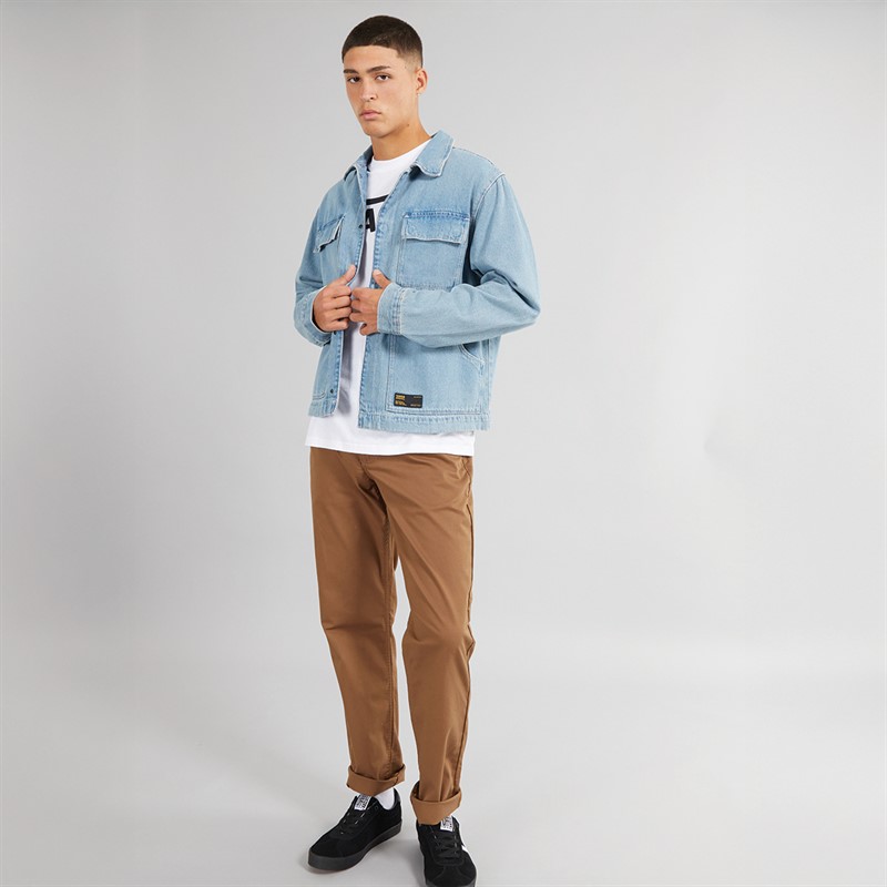 Vans Mens Mcavoy Denim Station Jacket Stonewash/Blue