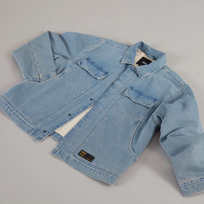 Vans Mens Mcavoy Denim Station Jacket Stonewash/Blue