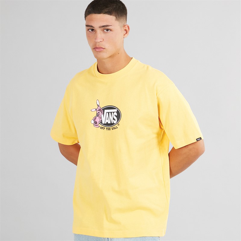 Vans Mens Follow Loose Fit Graphic T-Shirt Banana Cream - Size L