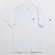 Vans Heren Logo T-Shirt Links Op De Borst Wit/Zwart