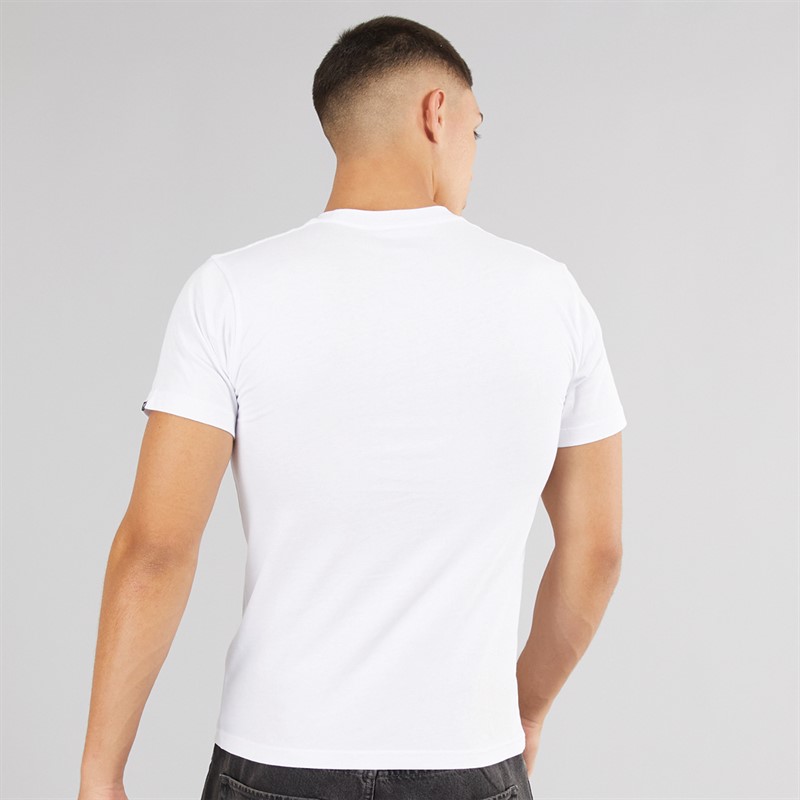 Vans T-shirt Homme Logo Poitrine Gauche Blanc/Noir