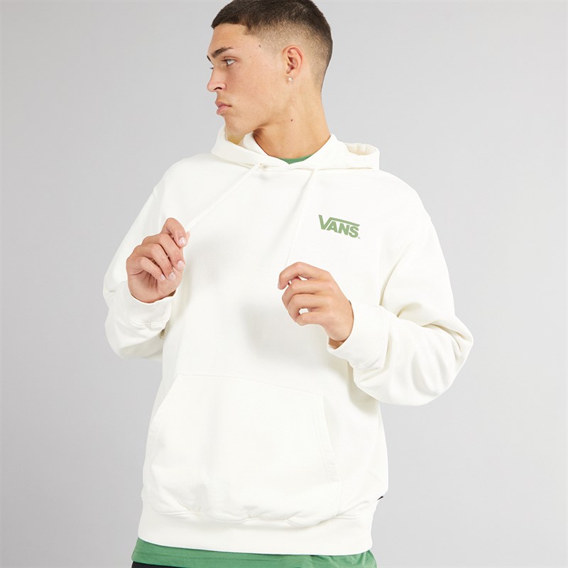 Vans Mens Chuckling Duo Loose Fit Hoodie Marshmallow