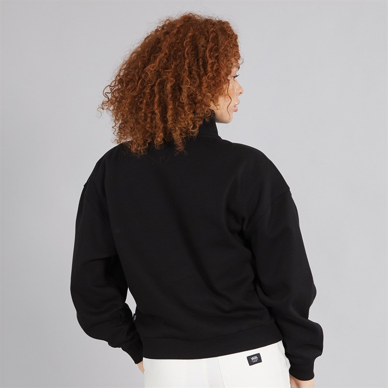 Vans Womens Leighton Mock Neck Fleece Jumper Black
