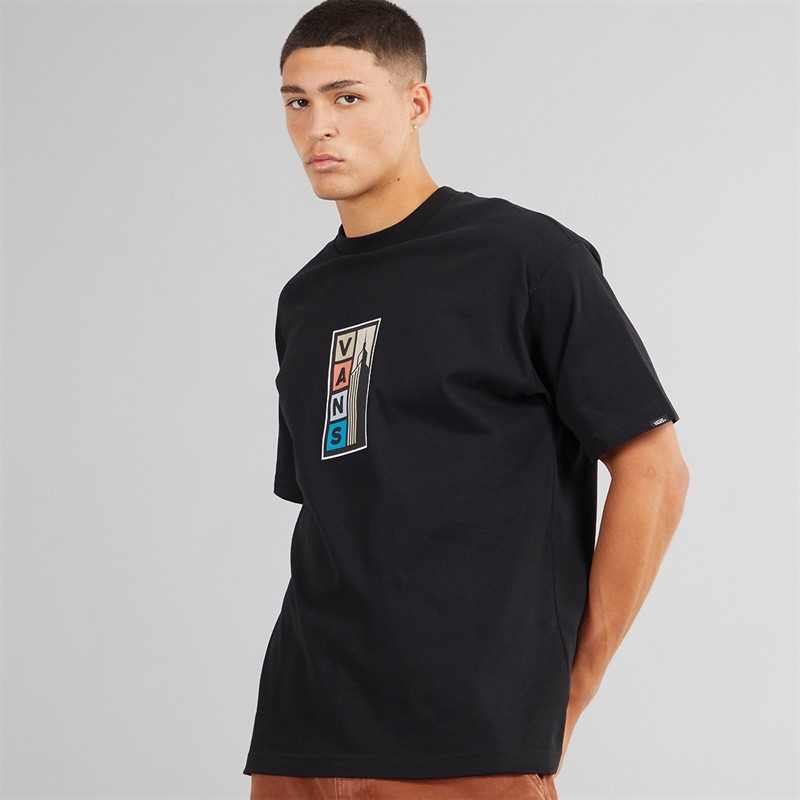 Vans Mens Apexium Loose Fit Graphic T-Shirt Black - Size M