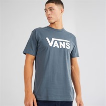 Vans Heren Klassiek Logo T-Shirt Indigo / Marshmallow