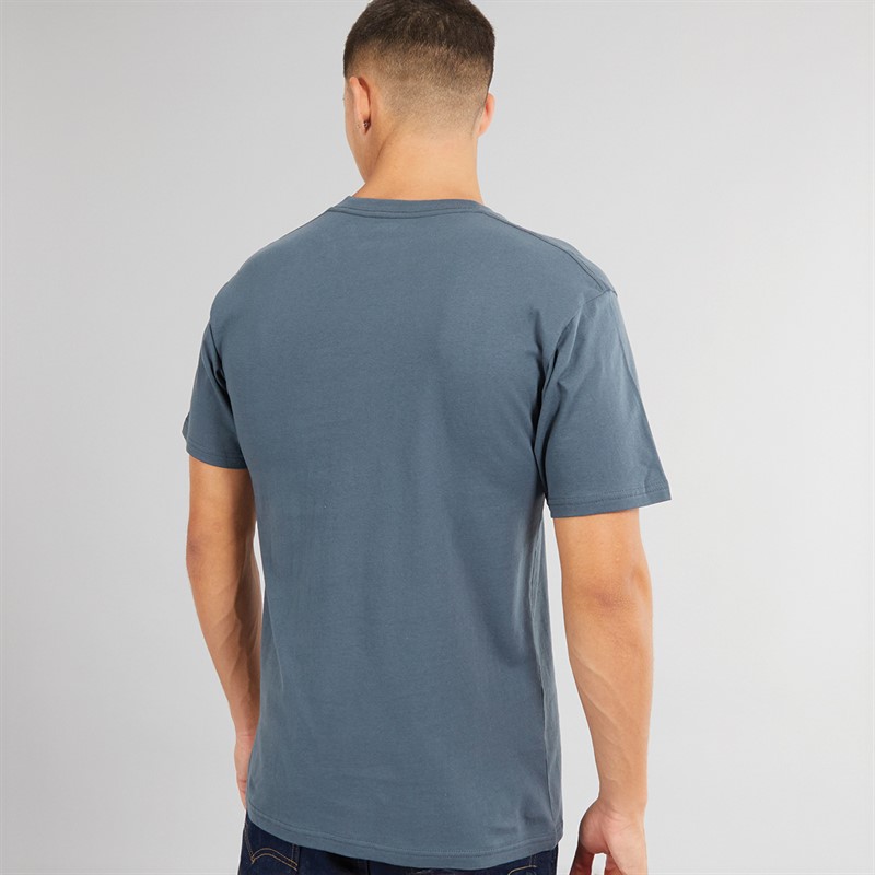 Vans T-shirt Classique Logo Homme Indigo/Marshmallow