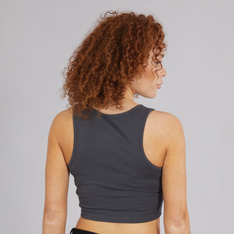 Vans Womens Blur Fitted Cropped Tank Asphalt