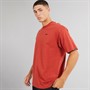 Vans Herre Salton Løs Pasform T-Shirt Rød Okker