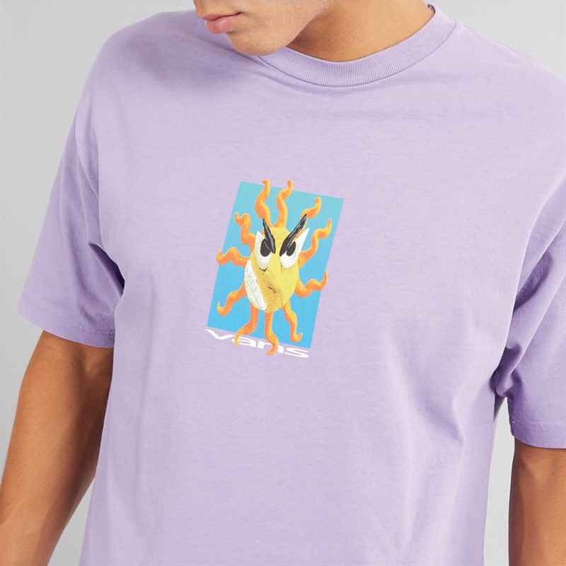 Vans Mens Skate Clay Graphic T-Shirt Purple Haze