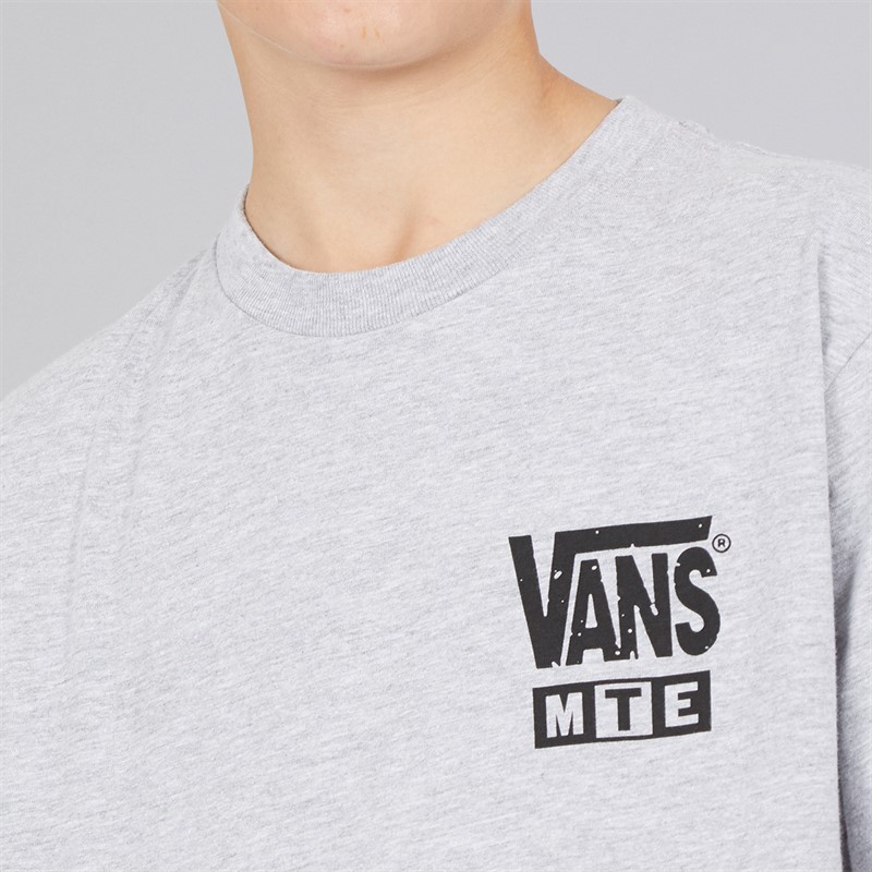 Vans Junior Boys MTE Saberskull Graphic Back T-Shirt Athletic Heather
