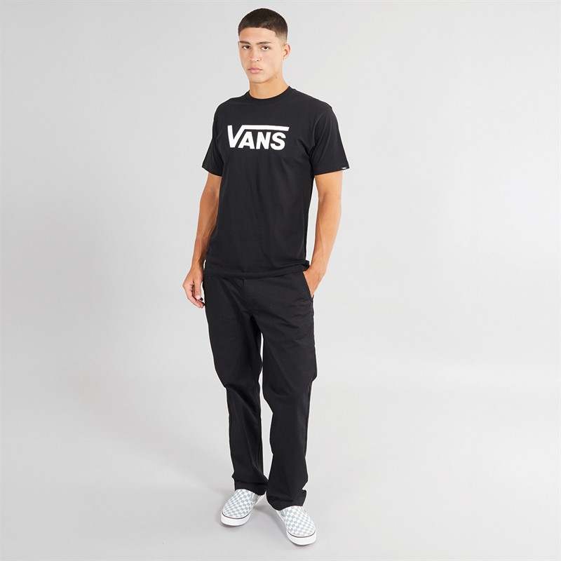 Vans Herre Klassisk Logo T-Shirt Sort/Hvid