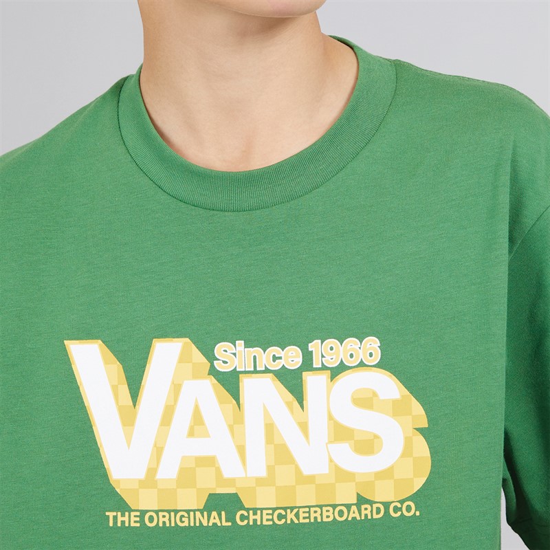 Vans Junior Boys Checker Drop T-Shirt Fairway