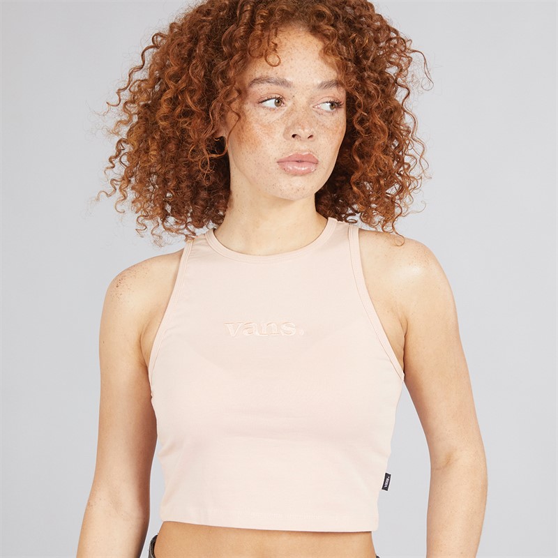 Vans Womens Essential Racer Tank Sepia Rose - Size XL